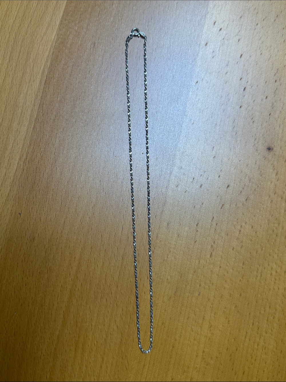 Classic Silver Rope Chain Necklace - Polished Silver